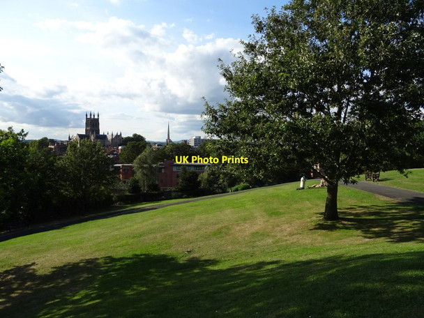 Photo 6"x4" Worcester from Fort Royal Hill Worcester c2019