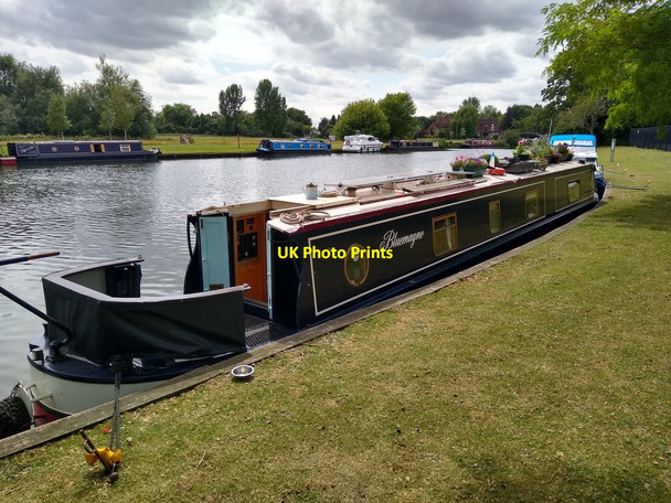 Photo 6"x4" Narrowboat 'Bluemayne', River Thames, Abingdon Abingdon c2019