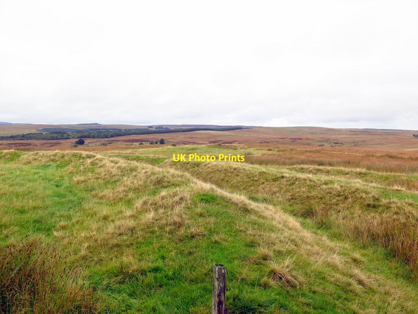 Photo 6"x4" Hill fort, Fawdon Hill Otterburn Camp c2019