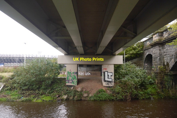 Photo 6"x4" Tram bridge over the Water of Leith Gorgie c2019