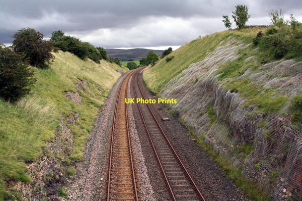 Photo 6"x4" View from Bridge 188 of Settle-Carlisle Railway in cutting near Waitby Smardale c2019
