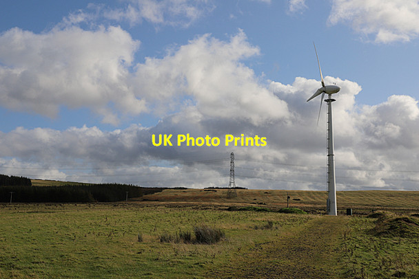 Photo 6"x4" Wind Turbine Murieston c2019