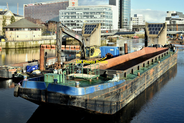 Photo 6"x4" Barge B302, River Lagan, Belfast (October 2019) Belfast c2019