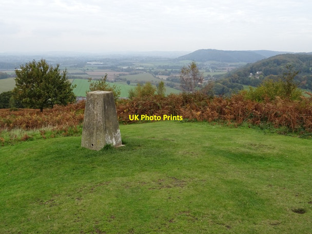 Photo 6"x4" Trig point on Coppet Hill Goodrich c2019