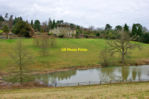 Photo 6"x4" Upper Lake and immediate grounds, Gravetye Manor West Hoathly c2010