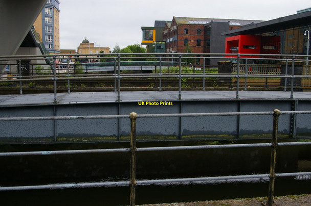 Photo 6"x4" Lincoln: looking up the River Witham from Brayford Pool Lincoln c2019
