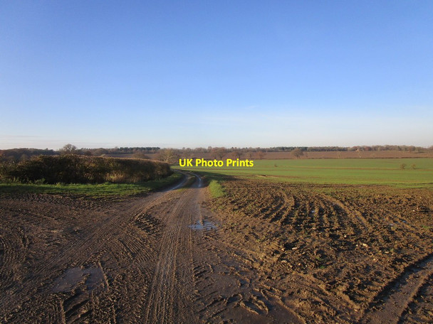 Photo 6"x4" Muddy bridleway Oundle c2019