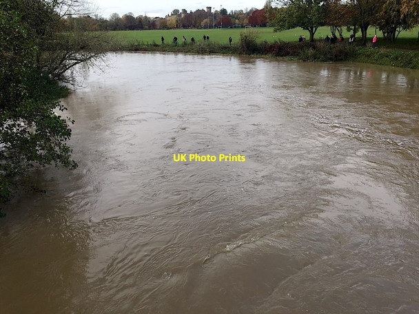 Photo 6"x4" Turbulence in the Avon below Charter Bridge, Warwick Warwick c2019