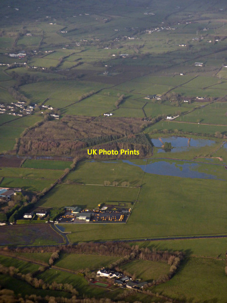 Photo 6"x4" The A57 road near Templepatrick from the air Doagh\/J2689 c2019