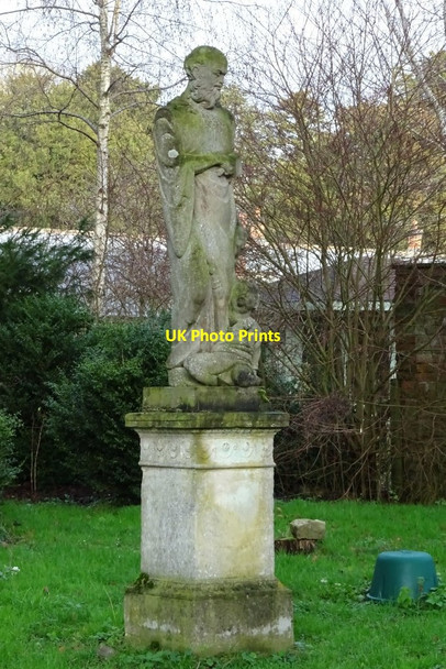 Photo 6"x4" Statue of St Joseph Dunstall Common c2019