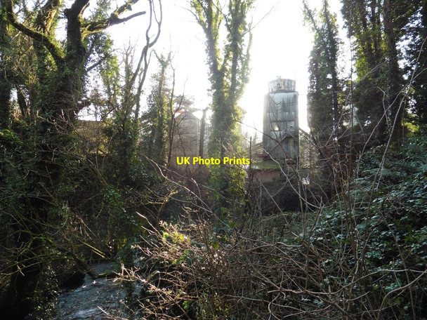 Photo 6"x4" A glimpse of the quarry plant in the Venn Valley Landkey c2019