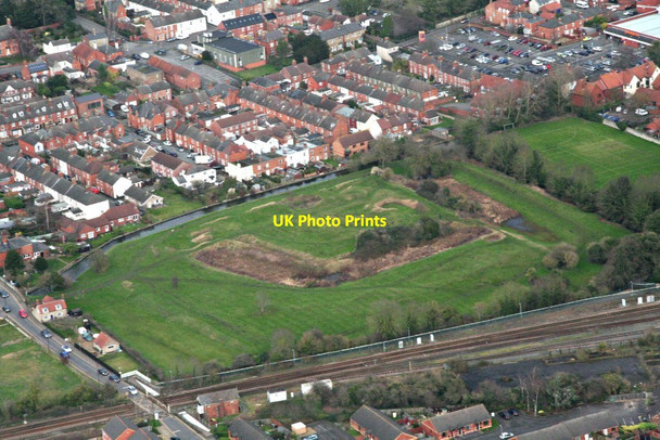Photo 6"x4" Site of Sleaford Castle: aerial 2020 (2) Sleaford\/TF0645 c2020