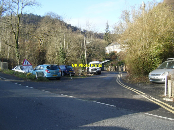 Photo 6"x4" Hafod Tudor Terrace from the B4251 Wattsville c2020