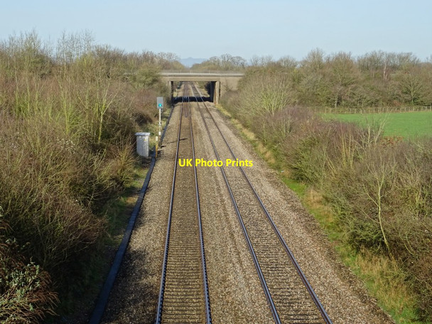 Photo 6"x4" The Bristol to Birmingham railway line Lower Wick\/ST7196 c2020