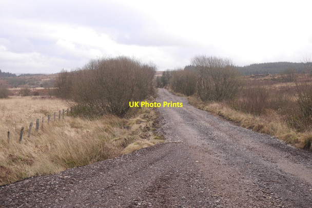 Photo 6"x4" Portpatrick and Wigtownshire Railway trackbed Mossdale\/NX6670 c2020
