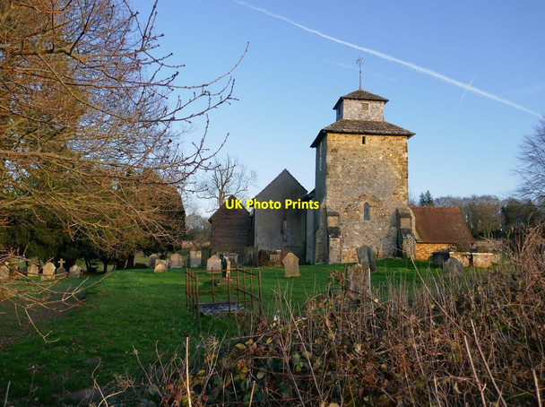 Photo 6"x4" St John's church, Wotton, January 2020 Wotton\/TQ1247 c2020