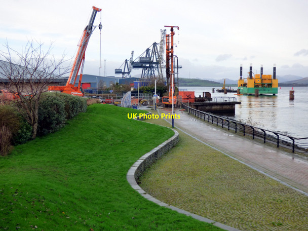 Photo 6"x4" Cruise ship centre construction site Greenock\/NS2776 c2020 P2