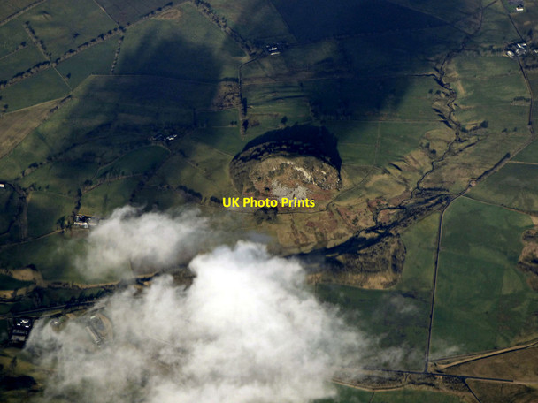 Photo 6"x4" Loudoun Hill from the air Drumclog c2020