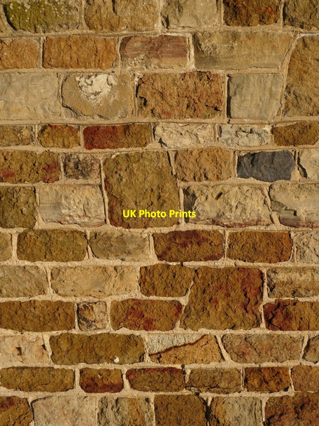 Photo 6"x4" Wotton church: stonework in a wall of the porch Wotton\/TQ1247 c2020