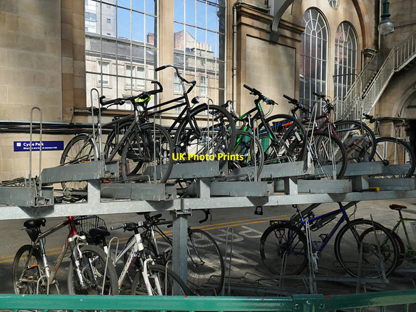Photo 6"x4" Cycle racks, Glasgow Central Station Glasgow c2019