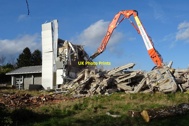Photo 6"x4" Demolition work on former Qinetiq site - 12 February Great Malvern c2020 P2