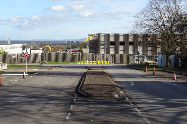 Photo 6"x4" Demolition work on former Qinetiq site - 12 February Great Malvern c2020 P5