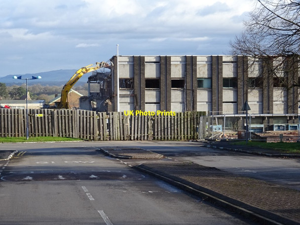 Photo 6"x4" Demolition work on former Qinetiq site - 13 February Great Malvern c2020 P2