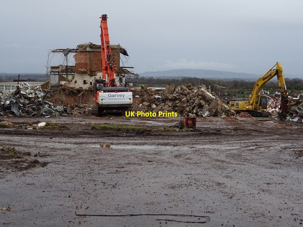 Photo 6"x4" Demolition work on former Qinetiq site - 19 February Great Malvern c2020 P1