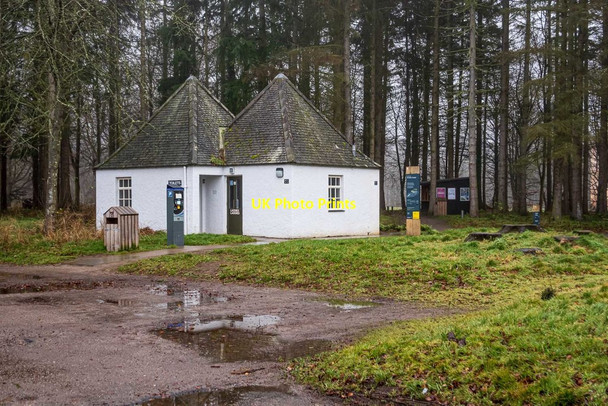 Photo 6"x4" Brodie Castle Car Park and Toilet Block Dyke\/NH9858 c2020