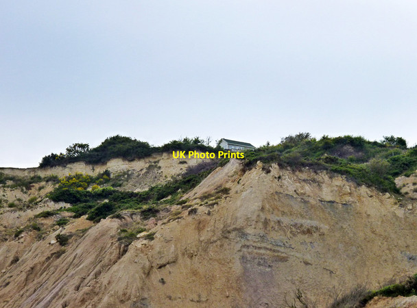 Photo 6"x4" House on cliff edge, Fairlight Cove Fairlight Cove c2012