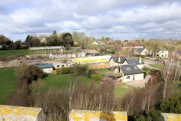 Photo 6"x4" Derelict barns & piggery buildings from church tower Dry Drayton c2020