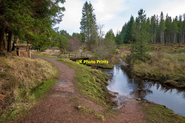 Photo 6"x4" Ford over the Aldie Burn Hartmount c2020