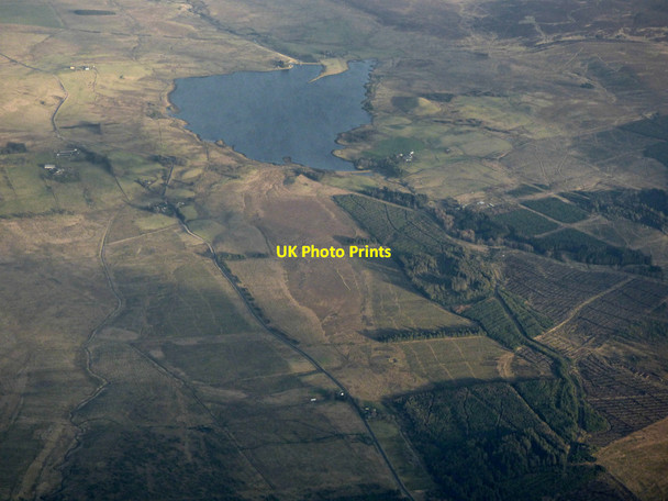 Photo 6"x4" Halfway and Harperrig Reservoir from the air Harburn\/NT0461 c2020
