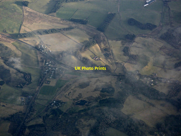 Photo 6"x4" Kippit Cottages from the air Dolphinton c2020