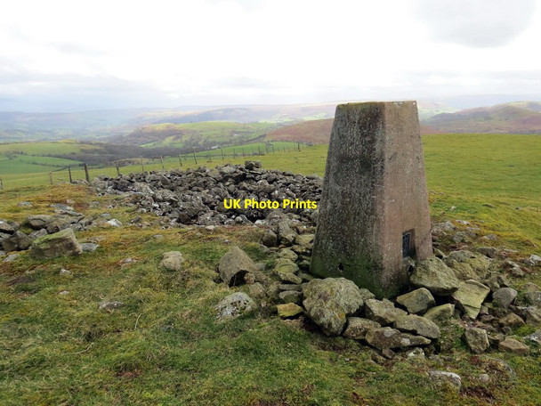 Photo 6"x4" Piler Triongli Bryn Gelli \/ Gelli Hill Trig Point Camnant\/SO0956 c2020