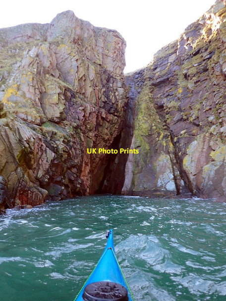 Photo 6"x4" Entrance to South Seals Cave Cruden Bay c2020