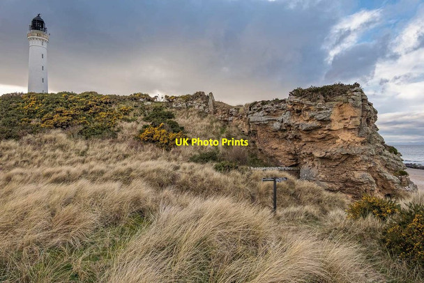 Photo 6"x4" Sandstone Cliff by Covesea Lighthouse Covesea c2020