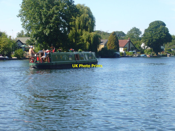 Photo 6"x4" Narrowboat on Thames at Walton Walton-on-Thames c2008