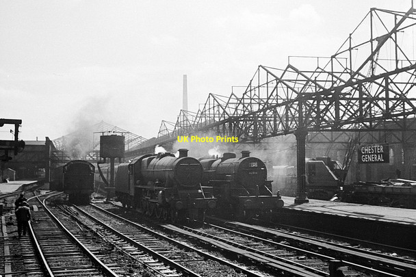 Photo 6"x4" Chester General Station, 1960 Chester c1960