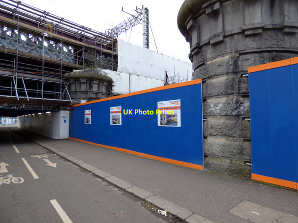 Photo 6"x4" Clyde Bridge renovation works Glasgow c2020 P2