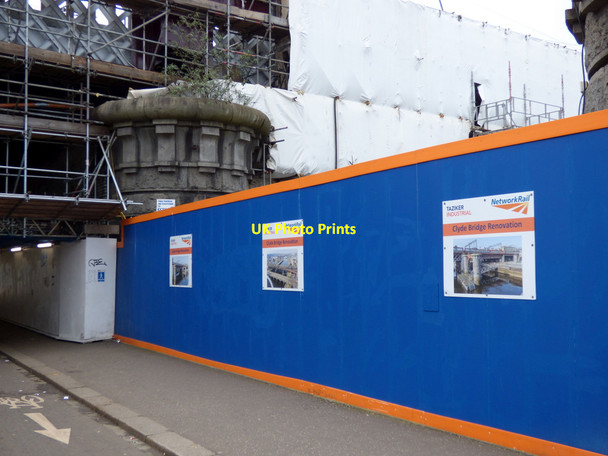 Photo 6"x4" Clyde Bridge renovation works Glasgow c2020 P3