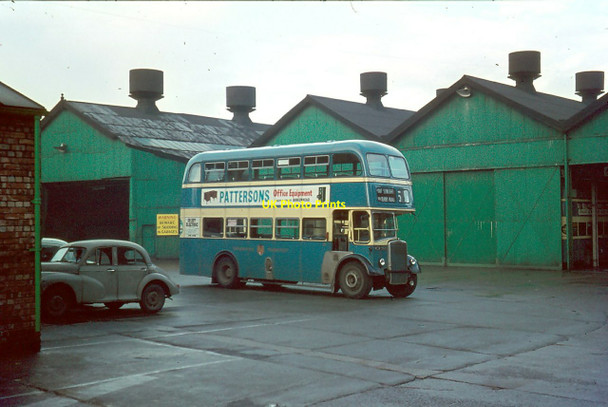 Photo 6"x4" Birkenhead Transport bus at Laird Street depot, 1965 Birkenhead\/SJ3088 c1965