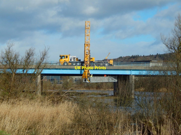 Photo 6"x4" Work on the Blue Bridge Dumbarton c2020