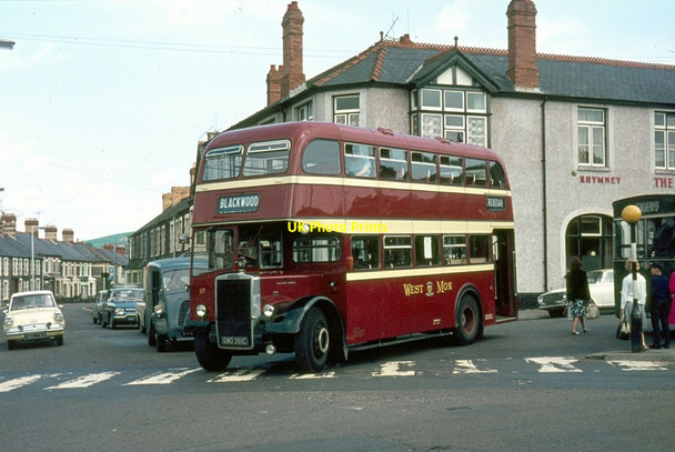 Photo 6"x4" West Mon bus no.17, Station Terrace, Caerphilly, 1966 Caerphilly\/Caerffil c1966