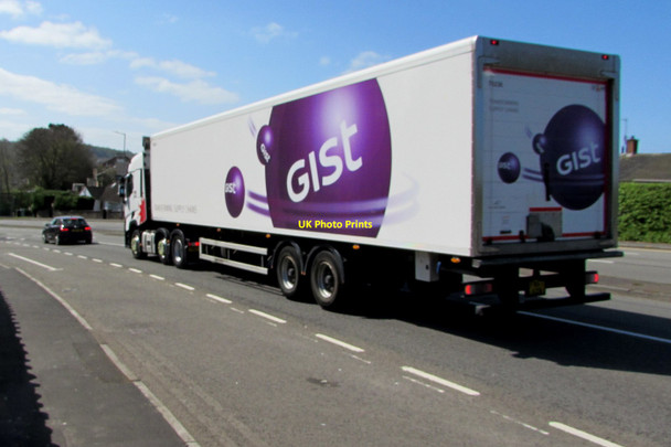 Photo 6"x4" Gist articulated lorry descending the A4051 Malpas Road, Newport Newport\/Casnewydd c2020