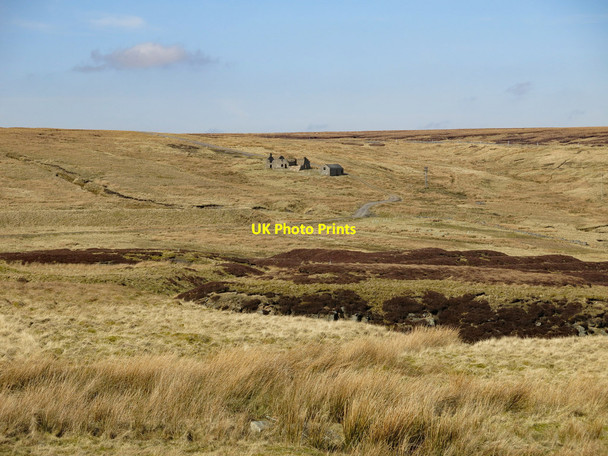 Photo 6"x4" Spoil heaps from Frazer's Quarry Byerhope c2020