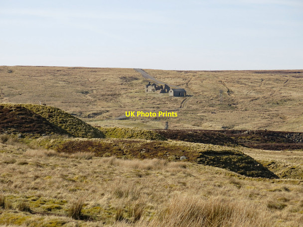 Photo 6"x4" Spoil heaps from Frazer's Quarry (4) Byerhope c2020