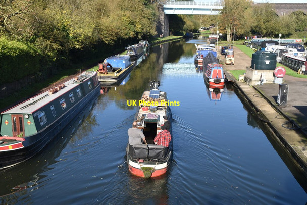 Photo 6"x4" Narrowboat, Grand Union Canal Watford\/TQ1097 c2019