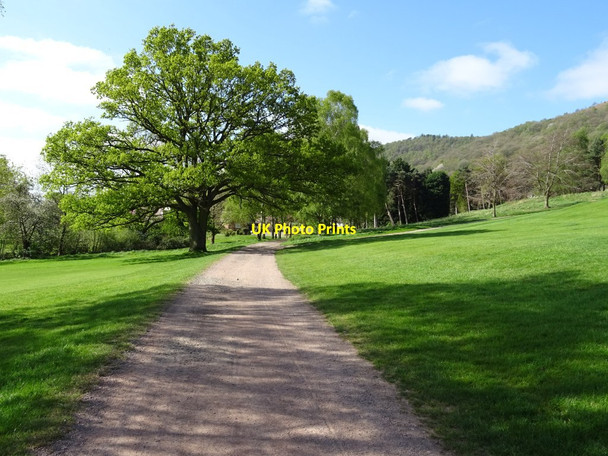 Photo 6"x4" Footpath crossing Worcestershire Golf Course Upper Wyche c2020