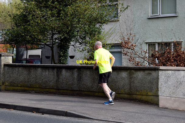 Photo 6"x4" A lone runner along Hospital Road, Omagh Omagh c2020